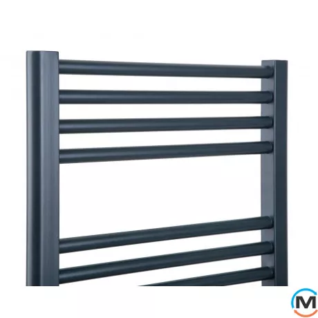 Електричний сушка для рушників Luxrad Regular 1160х500х77-96 антрацит RAL 7016 тен (600 Вт) з кабел, Висота (мм): 1160, Модифікація: с кабелем, Виконання: Лівий, фото , зображення 2