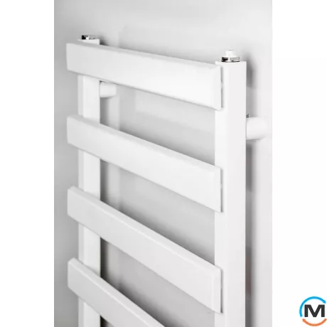 Электрический полотенцесушитель Luxrad Scala NEW 1230х500х79-89 белый RAL 9003 тен (600 Вт) с кабеле, Цвет: Белый, Высота (мм): 1230, Модификация: с кабелем, Исполнение: Правый, фото , изображение 2