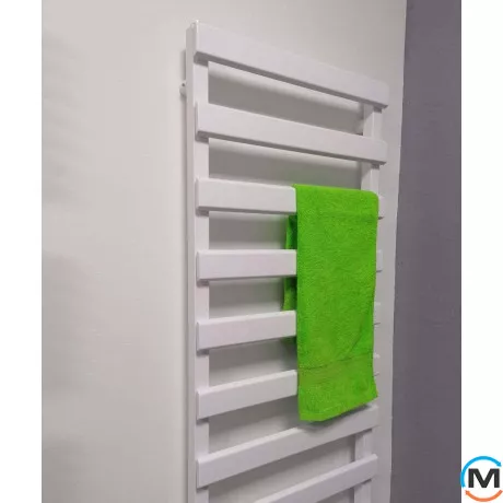 Электрический полотенцесушитель Luxrad Scala NEW 840х500х79-89 белый RAL 9003 тен (300 Вт) с кабелем, Цвет: Белый, Высота (мм): 840, Модификация: с кабелем, Исполнение: Правый, фото , изображение 7