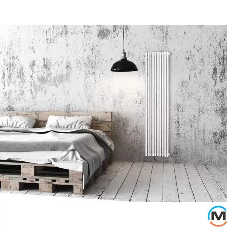 Радіатор Luxrad Toba 1800х510х90 (1064 Вт) підключення нижнє центр білий RAL9003, Колір: Білий, фото , зображення 9