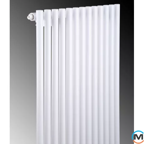 Радіатор Luxrad Toba 1800х510х90 (1064 Вт) підключення нижнє центр білий RAL9003, Колір: Білий, фото , зображення 2