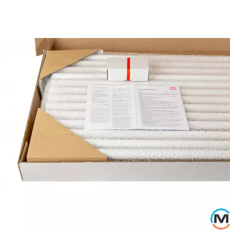 Радіатор Luxrad Toba 1800х510х90 (1064 Вт) підключення нижнє центр білий RAL9003, Колір: Білий, фото , зображення 5