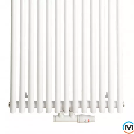 Радіатор Luxrad Toba 1800х510х90 (1064 Вт) підключення нижнє центр білий RAL9003, Колір: Білий, фото , зображення 8