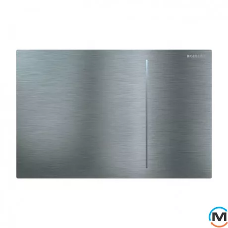 Клавиша смыва для унитаза Geberit Sigma 70 с двойным смывом, матированная нержавеющая сталь (115.620, фото 