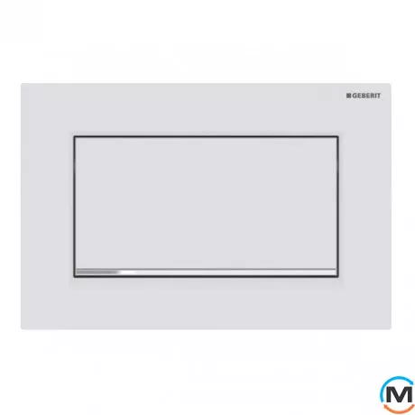 Смывная клавиша Geberit Sigma 30, белый матовый лак/глянцевый хром (115.893.JT.1), фото 