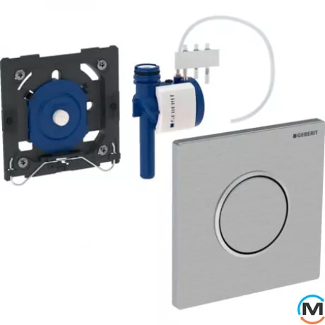 Кнопка для писсуара Geberit Sigma 10, светлый хром/матовый, хром/светлый хром (116.015.KH.1), фото , изображение 2