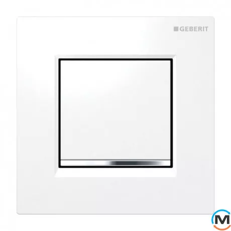 Клавіша змиву для уриналу Geberit Sigma 30, білий/хром глянсовий (116.017.KJ.1), фото 