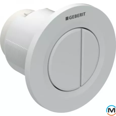 Пневмокнопка управления смывом унитаза Geberit type 10, двойной смыв, хром матовый (116.043.46.1), фото , изображение 2