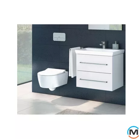 Клавіша змиву Villeroy & Boch ViConnect E 200, хром матовий (92249069), фото , зображення 3