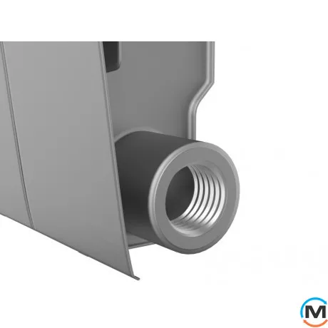 Радиатор Royal Thermo BiLiner 500 Silver Satin VR - 10 секций, Цвет: Серый, Межосевое расстояние (мм): 500, Кол-во секций: 10, фото , изображение 2