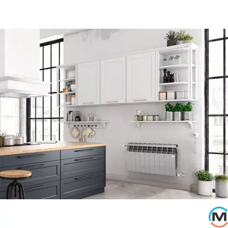 Радиатор Royal Thermo BiLiner 500 Silver Satin VR - 10 секций, Цвет: Серый, Межосевое расстояние (мм): 500, Кол-во секций: 10, фото , изображение 5