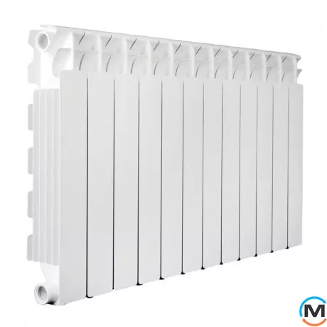 Алюмінієвий радіатор Fondital (14-секцій) ALETERNUM B4 350/100, Міжосьова відстань (мм): 350, Кількість секцій: 14, фото 