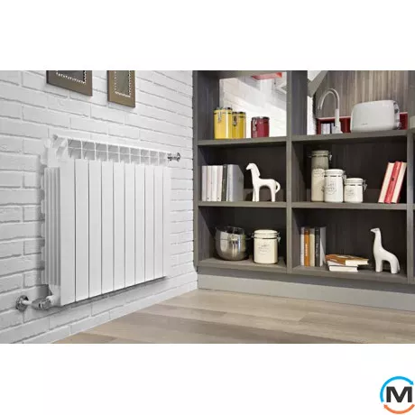 Алюминиевый радиатор Fondital (10-секций) ALETERNUM B4 500/100, Межосевое расстояние (мм): 500, Кол-во секций: 10, фото , изображение 3