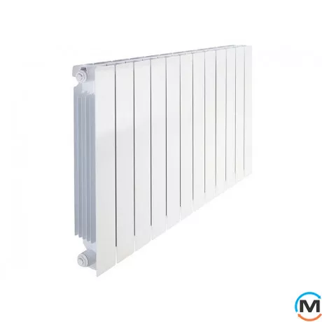 Радиатор алюминиевый Fondital (12 секций) BLITZ SUPER B4 500/100, Цвет: Белый, Межосевое расстояние (мм): 500, Кол-во секций: 12, фото 