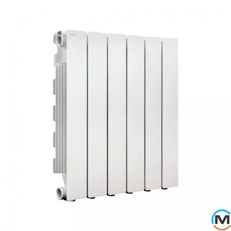 Радиатор алюминиевый Fondital (6 секций) BLITZ SUPER B4 500/100, Цвет: Белый, Межосевое расстояние (мм): 500, Кол-во секций: 6, фото 