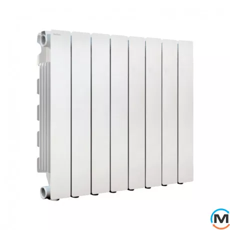 Радиатор алюминиевый Fondital (8 секций) BLITZ SUPER B4 500/100, Цвет: Белый, Межосевое расстояние (мм): 500, Кол-во секций: 8, фото 