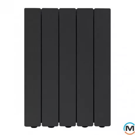 Алюмінієвий радіатор Fondital (12 секцій) BLITZ SUPER B4 BLACK COFFEE чорний 350/100, Колір: Чорний, Міжосьова відстань (мм): 350, Кількість секцій: 12, фото , зображення 2