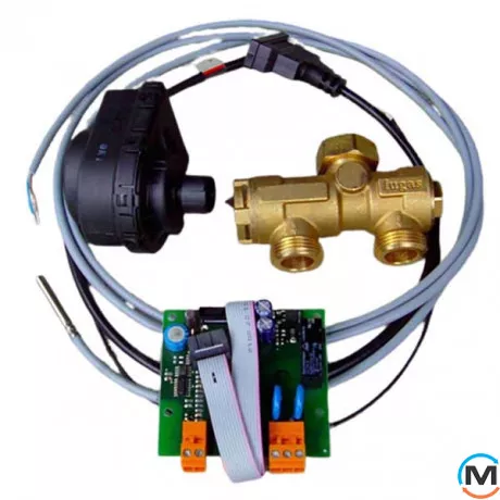 Mora 3-х ходовой запорный латунный клапан, фото 