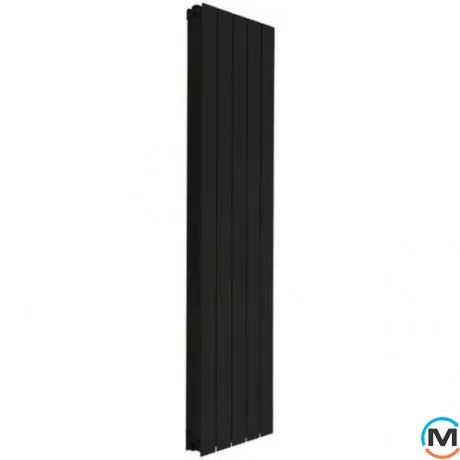 Дизайн радіатор Nova Florida (5 секцій) LEDRO S/90 1600 мм BLACK вертикальний, Колір: Чорний, Міжосьова відстань (мм): 1600, Кількість секцій: 5, фото , зображення 2