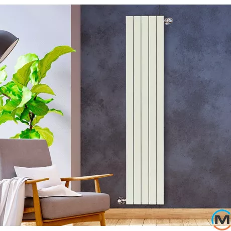 Дизайн радіатор Nova Florida (4 секції) LEDRO S/90 1800 мм PEARL вертикальний, Колір: Бежевий, Міжосьова відстань (мм): 1800, Кількість секцій: 4, фото , зображення 2