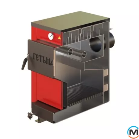 Котел твердотопливный Гетьман-12 кВт, Вариант: Без плиты, Тепловая мощность (кВт): 12, фото , изображение 2