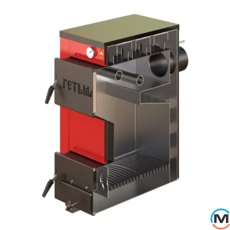 Котел твердотопливный Гетьман-15 кВт, Вариант: Без плиты, Тепловая мощность (кВт): 15, фото , изображение 2