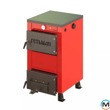 Котел твердотопливный Гетьман-15 кВт, Вариант: Без плиты, Тепловая мощность (кВт): 15, фото 