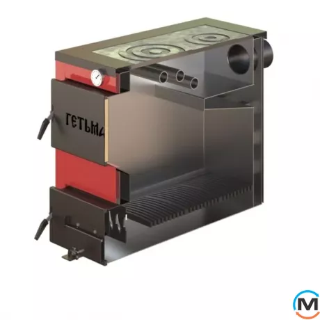 Котел твердопаливний Гетьман-22П кВт, Варіант: З плитою, Теплова потужність (кВт): 22, фото , зображення 3