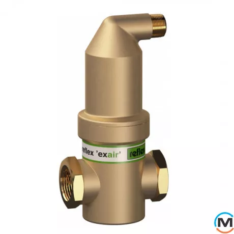 Сепаратор воздуха Reflex exair A 1, Диаметр резьбы: 1", Исполнение: Горизонтальный, фото 