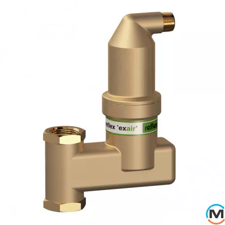 Сепаратор воздуха Reflex exairА 1 V вертикальный, Диаметр резьбы: 1", Исполнение: Вертикальный, фото 