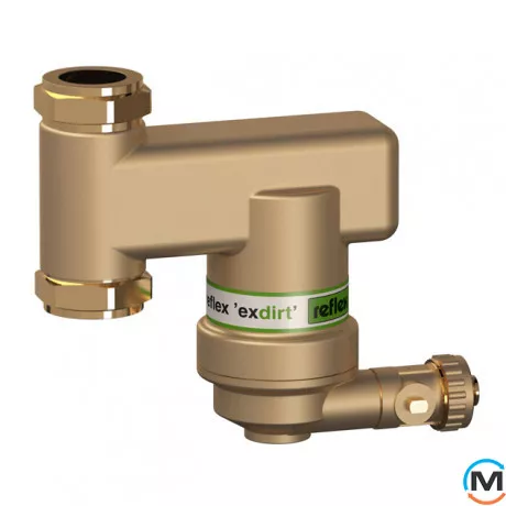 Сепаратор шламу Reflex exdirt D 3/4 V вертикальний, Діаметр різьблення: 3/4", Виконання: Вертикальний, фото 