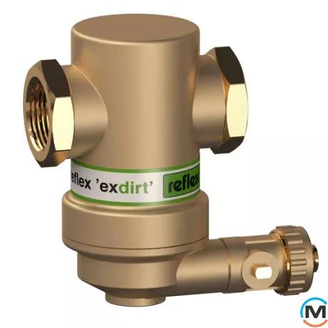 Сепаратор шлама Reflex exdirt D 1, Диаметр резьбы: 1", Исполнение: Горизонтальный, фото 