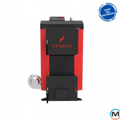 Твердопаливний котел Feniks серія A 16 кВт з автоматикою та вентилятором, Теплова потужність (кВт): 16, Варіант: З автоматикою, фото , зображення 2