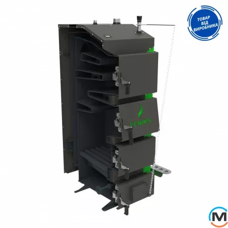 Твердопаливний котел Feniks серія N 10 кВт механіка, Опалювана площа (кв.м): 100, Теплова потужність (кВт): 10, фото , зображення 3