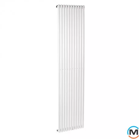 Радіатор Betatherm Elipse 1 1800*445 (Білий RAL9016M, підк. №99), Колір: Білий, Глибина (мм): 48, фото , зображення 2