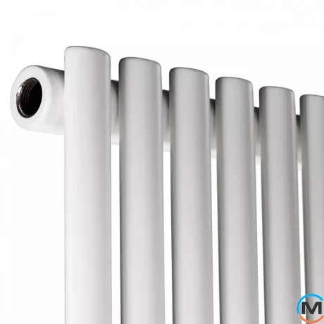 Радіатор Betatherm Elipse 1 1800*445 (Білий RAL9016M, підк. №99), Колір: Білий, Глибина (мм): 48, фото , зображення 3