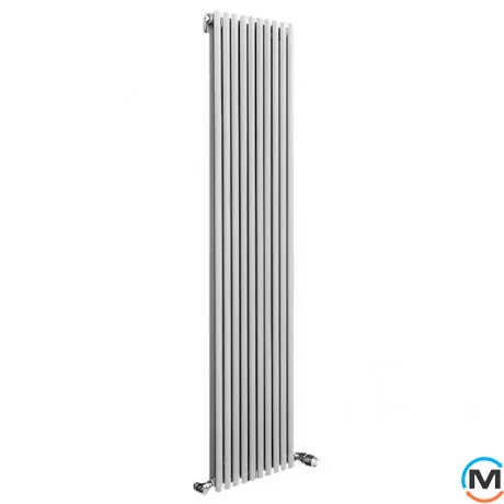 Радіатор Betatherm Elipse 2 1800*445 (Білий RAL9016M, підк. №99), Колір: Білий, Глибина (мм): 61, фото 