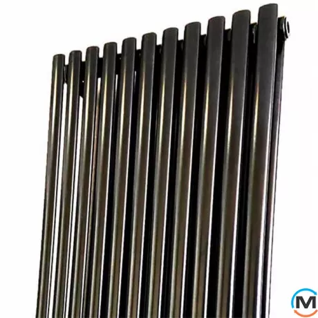 Радіатор Betatherm Elipse 2 1800*445 (Чорний RAL9005M, підк. №99), Колір: Чорний, Глибина (мм): 61, фото , зображення 2