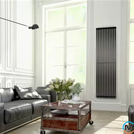 Радіатор Betatherm Praktikum 1 2000*501 (Чорний RAL9005M, підк. №99), Колір: Чорний, Висота (мм): 2000, Глибина (мм): 60, Кількість секцій: 13, фото , зображення 3