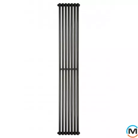 Радиатор Betatherm Praktikum 2 1800*275 (Черный RAL9005М, подк. №99), Цвет: Черный, Высота (мм): 1800, Глубина (мм): 85, Кол-во секций: 7, фото , изображение 2