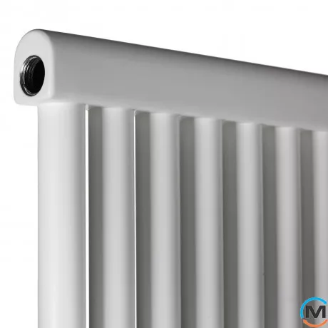 Радиатор Betatherm PS STYLE 1 1800*477 (Белый RAL9016M, подк. №99), Подключение радиатора: Нижнее, Цвет: Белый, Кол-во секций: 13, фото , изображение 3