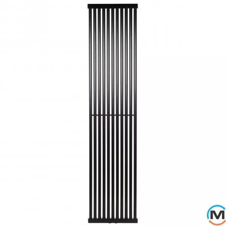 Радіатор Betatherm PS STYLE 1 1800*405 (Чорний RAL9005M, підк. №99), Підключення радіатора: Нижнє, Колір: Чорний, Кількість секцій: 11, фото , зображення 2