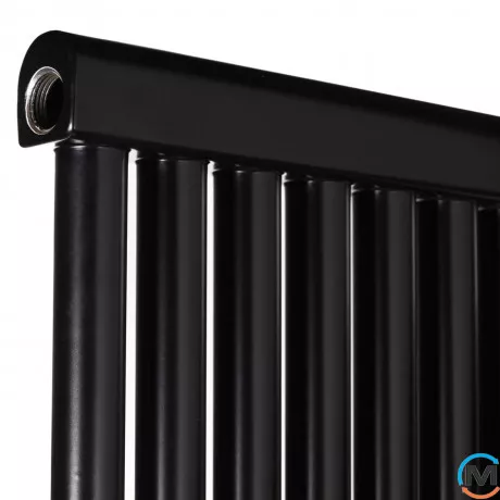 Радіатор Betatherm PS STYLE 1 1800*477 (Чорний RAL9005M, підк. №99), Підключення радіатора: Нижнє, Колір: Чорний, Кількість секцій: 13, фото , зображення 3