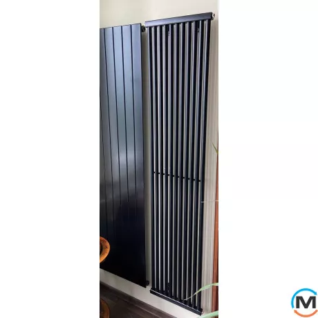 Радіатор Betatherm PS STYLE 1 1800*405 (Чорний RAL9005M, підк. №99), Підключення радіатора: Нижнє, Колір: Чорний, Кількість секцій: 11, фото , зображення 4