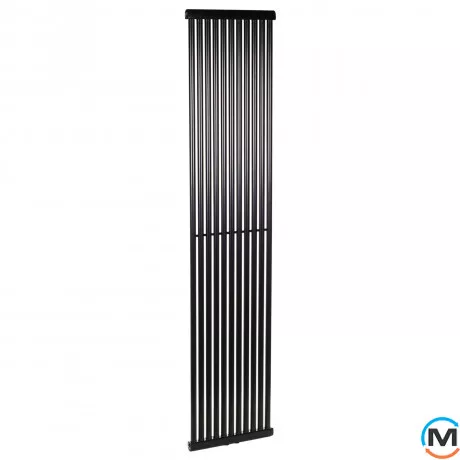 Радіатор Betatherm PS STYLE 1 1800*405 (Чорний RAL9005M, підк. №99), Підключення радіатора: Нижнє, Колір: Чорний, Кількість секцій: 11, фото 