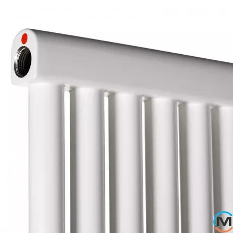 Радіатор Betatherm PS STYLE 1 1800*441 (Білий RAL9016M, підк. №34), Підключення радіатора: Бокове, Колір: Білий, Кількість секцій: 12, фото , зображення 3