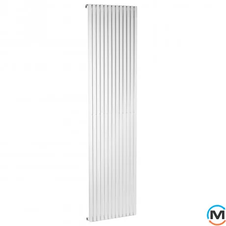 Радіатор Betatherm Quantum 1 2000*525 (Білий RAL9016М, підк. №99), Підключення радіатора: Нижнє, Колір: Білий, Висота (мм): 2000, Глибина (мм): 60, Кількість секцій: 13, фото 