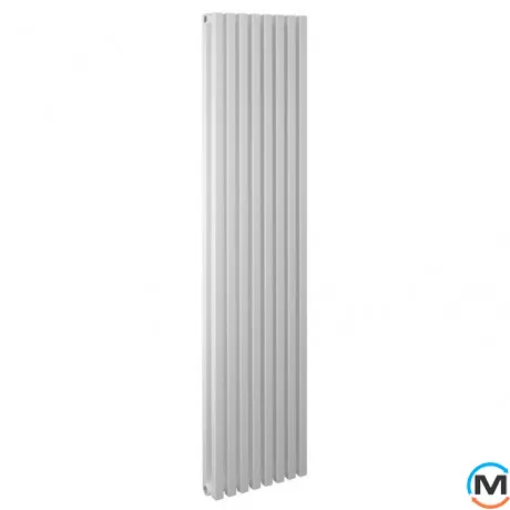 Радиатор Betatherm Quantum 2 1500*325 (Белый RAL9016M, подк. №34), Подключение радиатора: Боковое, Цвет: Белый, Высота (мм): 1500, Глубина (мм): 85, Кол-во секций: 8, фото 