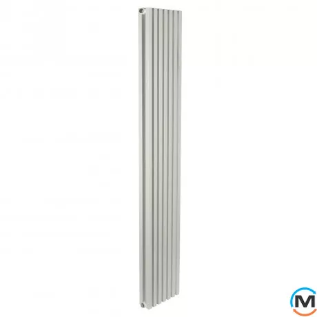 Радіатор Betatherm Quantum 2 1800*285 (Білий RAL9016М, підк. №99), Підключення радіатора: Нижнє, Колір: Білий, Висота (мм): 1800, Глибина (мм): 85, Кількість секцій: 7, фото 