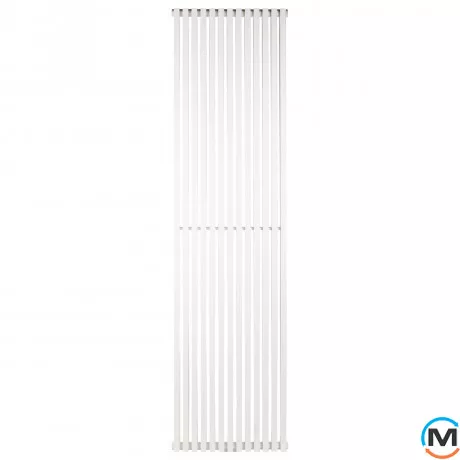 Радіатор Betatherm Quantum 2 2000*525 (Білий RAL9016М, підк. №99), Підключення радіатора: Нижнє, Колір: Білий, Висота (мм): 2000, Глибина (мм): 85, Кількість секцій: 13, фото , зображення 2